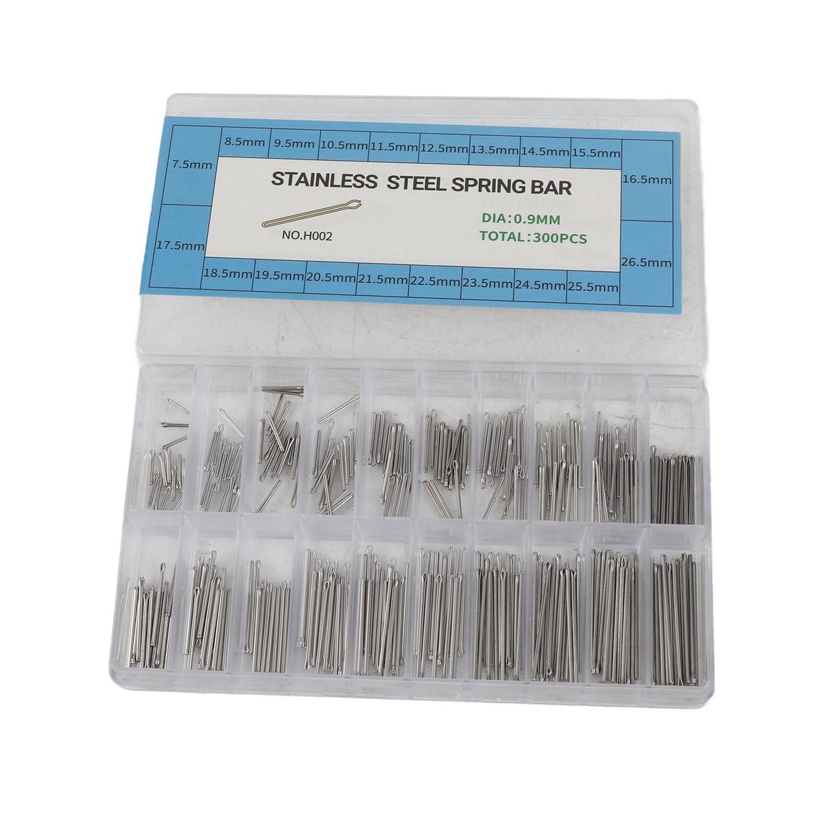 Polshorloge splitpennen - Horlogebandreparatie - Draagbaar - 0,9 mm splitpennen - Horlogeaccessoires - Bespaar op reparatiekosten - Gesch...
