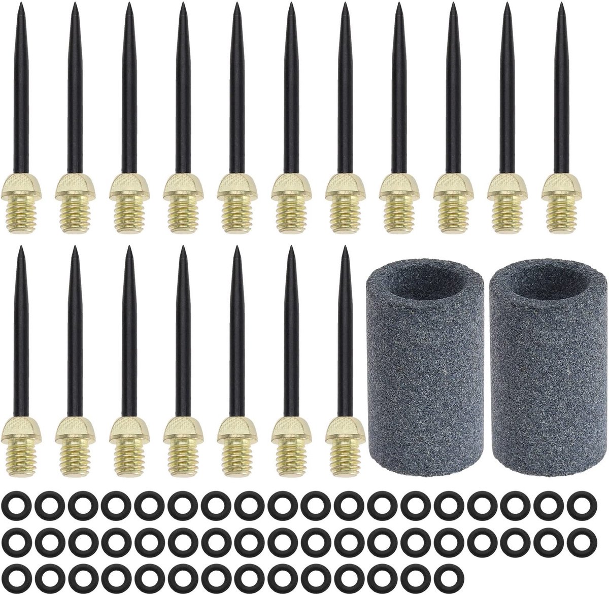 Dailygoods- Dartspuitpunten 18 Stuks - Stalen Dartnaalden 2Ba