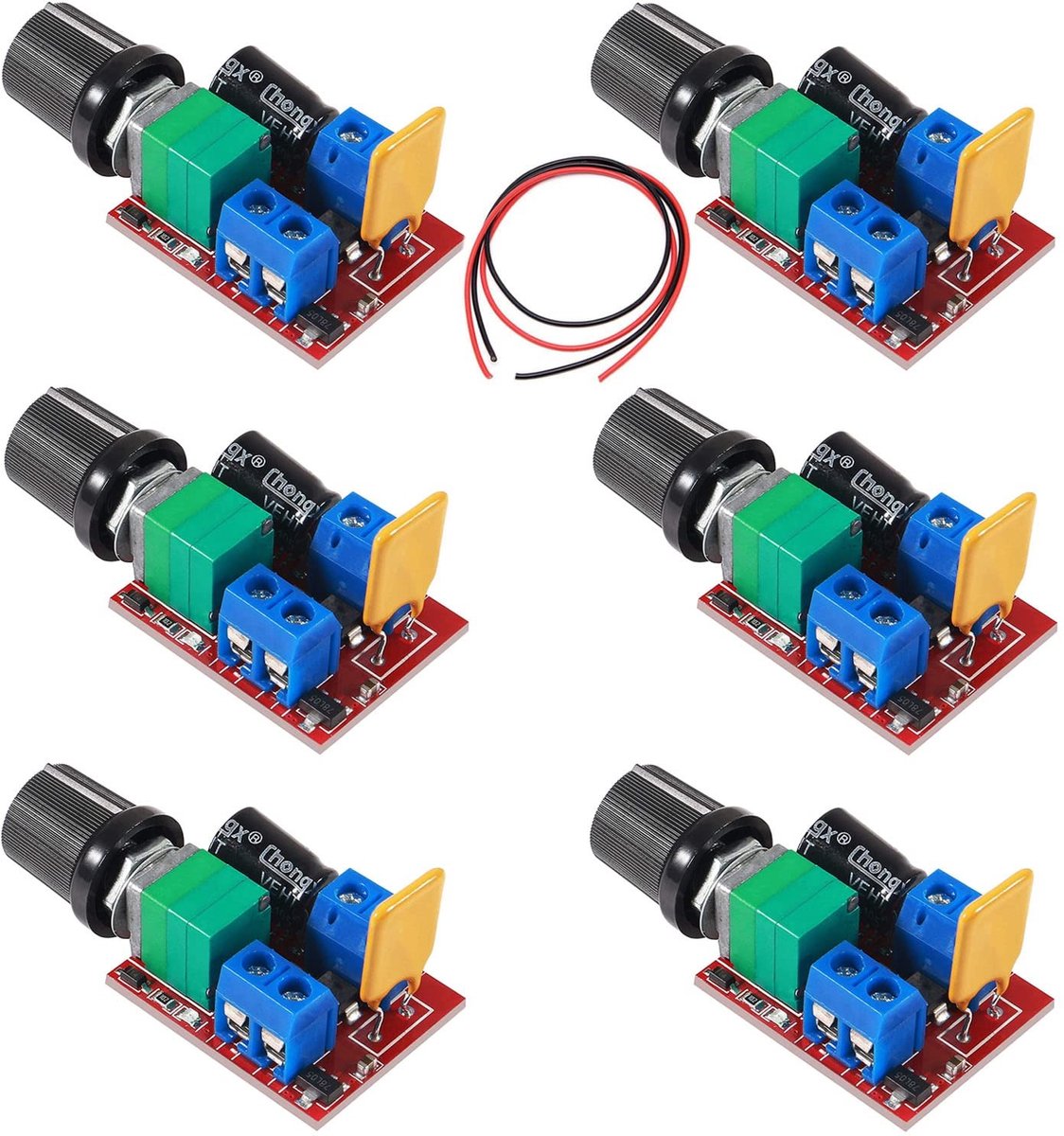 Dailygoody - DC-motor-controller - PWM-regelaar - Compact formaat - Led-dimmer - Snelheidsregelaar met display - Geschikt voor diverse toepassingen -