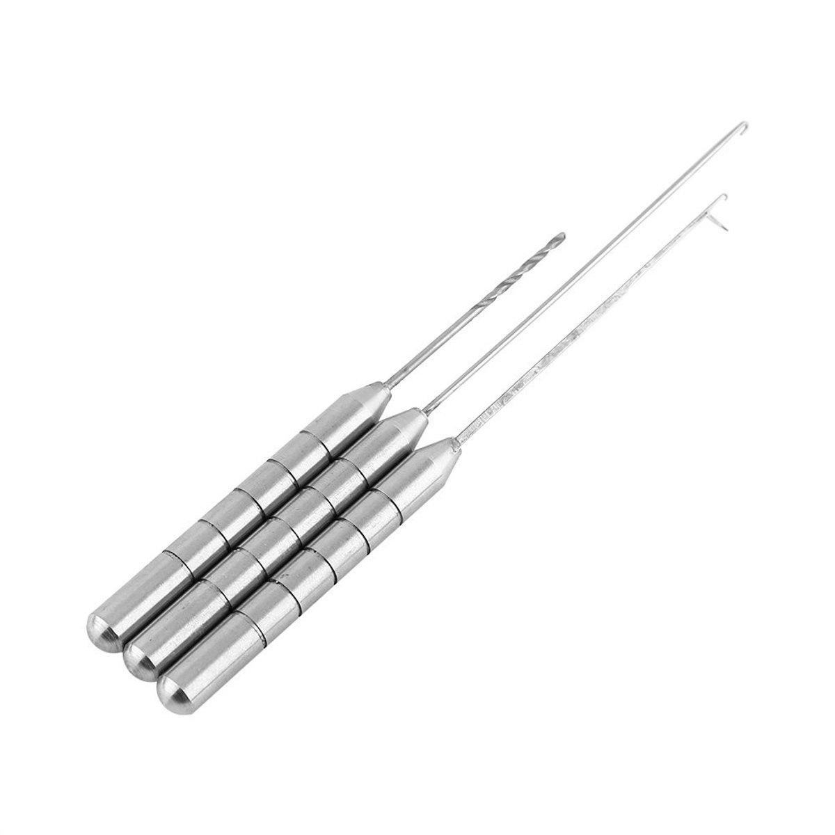 Dailygoody - Aluminiumlegering Visaas Naald Set - Karpervissen - Duurzaam en draagbaar - Baiting Rigging Haak Stringer - Perfect voor vissers
