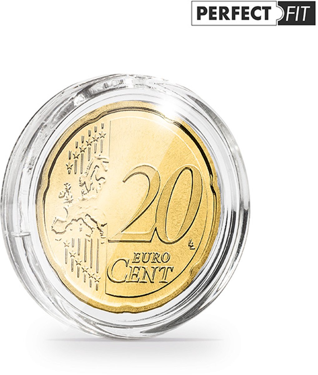 ULTRA - Muntcapsule - Muntcapsules, perfect passend voor 20 eurocent (22,25 mm), verpakking van 100 stuks