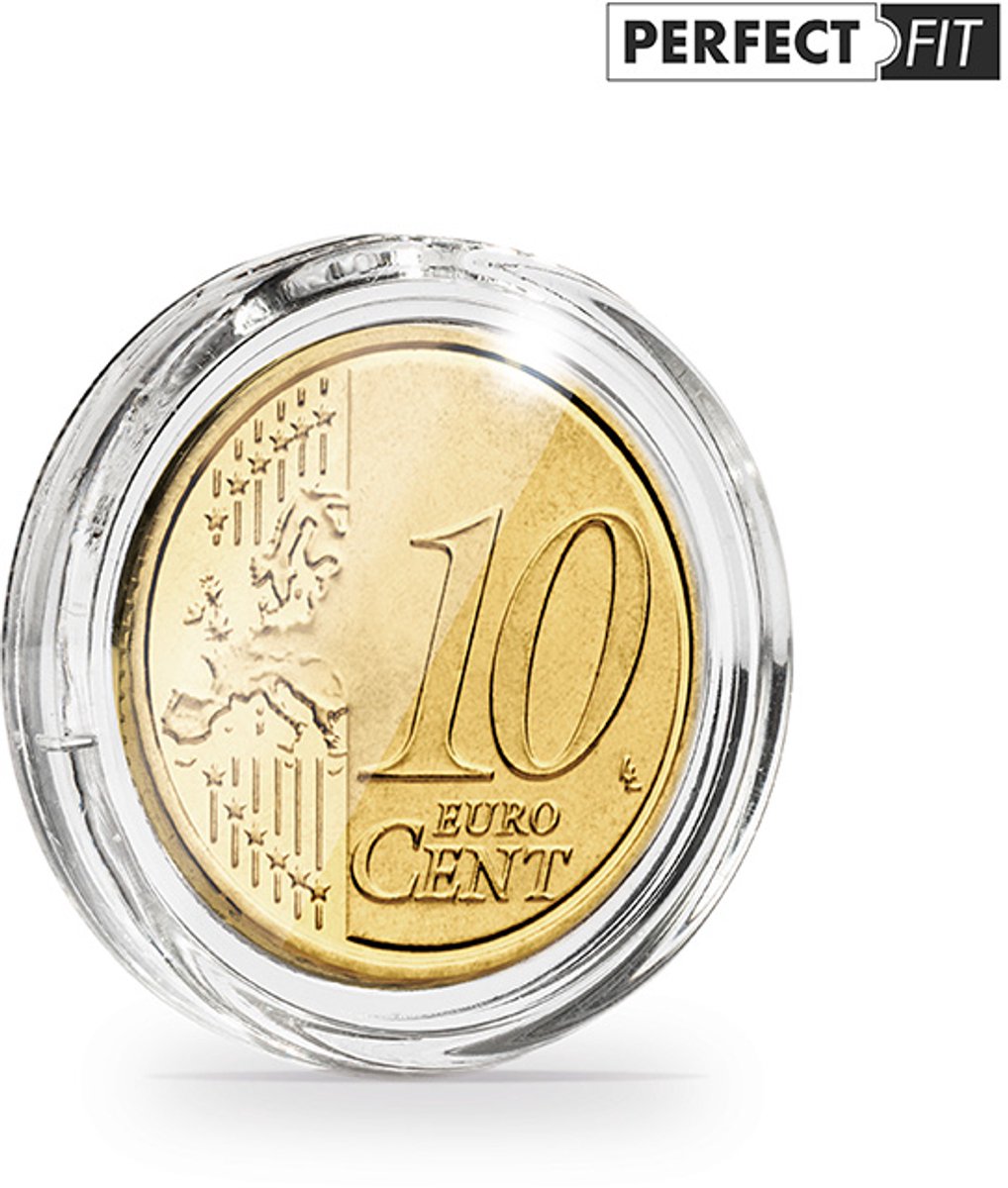 ULTRA - Muntcapsule - Muntcapsules, perfect passend voor 10 eurocent (19,75 mm), verpakking van 100 stuks