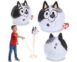TY Bluey Muffin Heeler Knuffelbal, stuiterend knuffeltje, BEANIE BOUNCERS, behendigheidsspeelgoed voor kinderen 10 cm