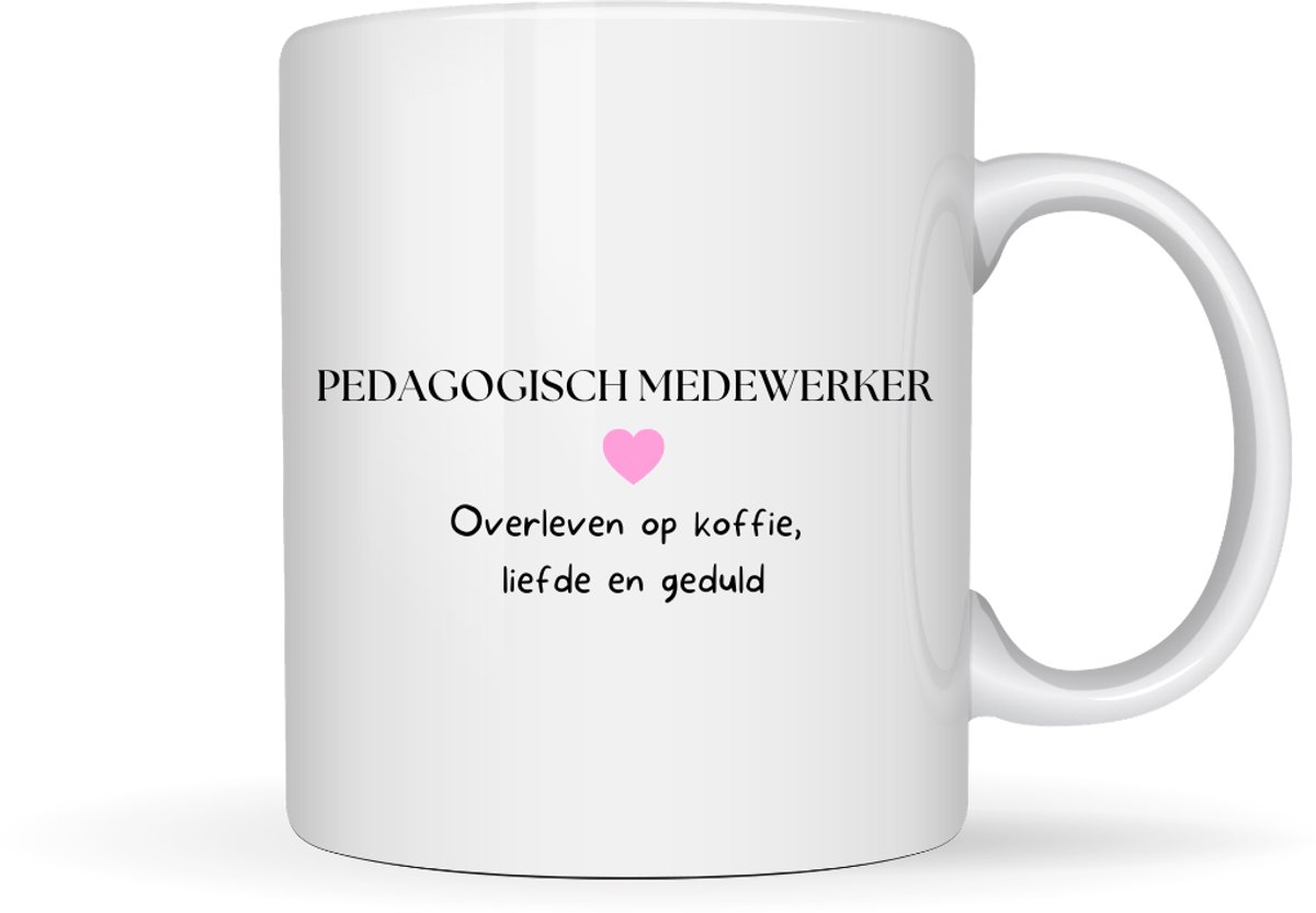 Mok ''Pedagogisch Medewerker'' – cadeau kinderopvang – 330ml