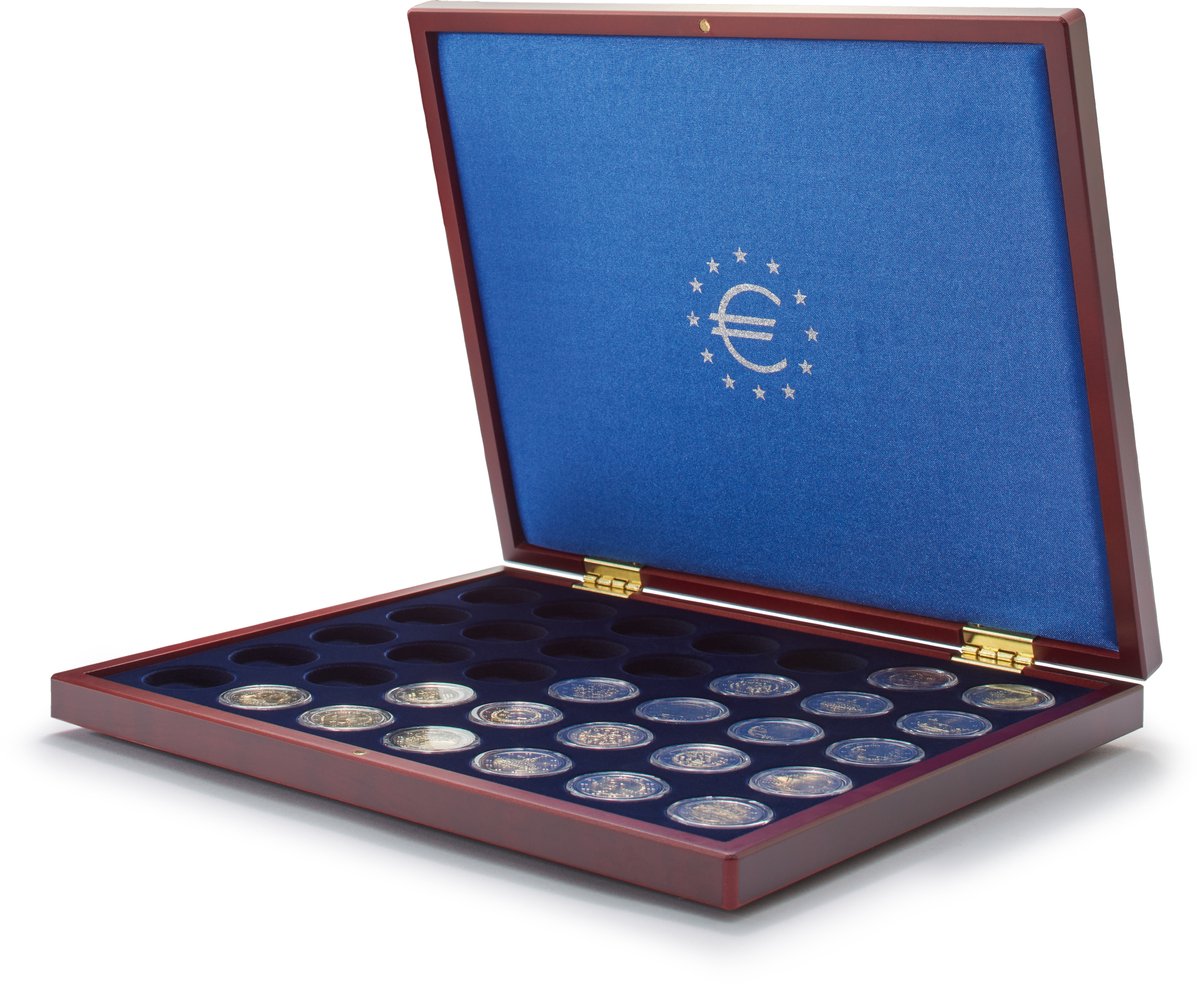 Presentatie cassette, Volterra Uno - voor 2 Euromunten in capsules (35 st.)