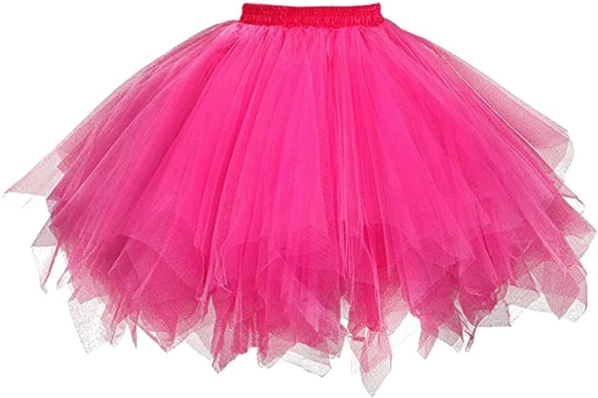 Volwassen Tulle Tutu Rok, Elastische 4 Laags Tulle Rok voor Feestkleding, Dans, Halloween en Verkleedpartijen