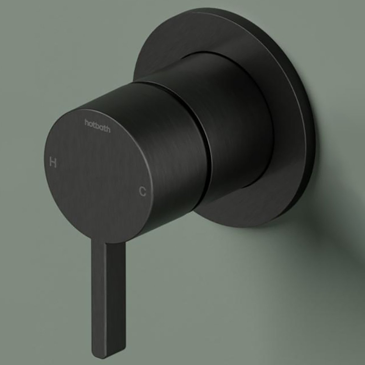 Hotbath Ace Thermostatische Badmengkraan - Geborsteld Nikkel