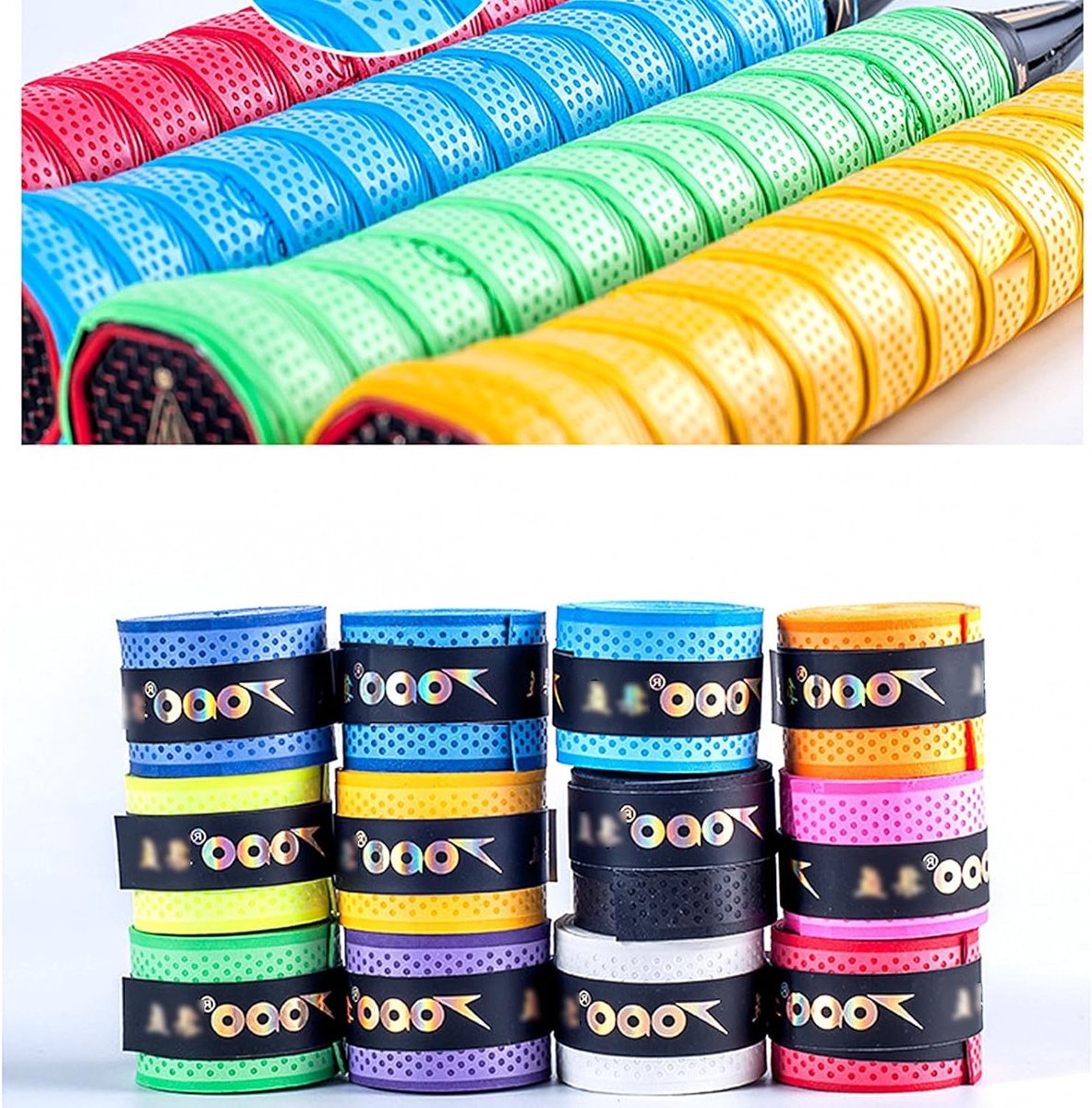 Set van 30 Racket Grips voor Tennis, Badminton en Squash - Niet-slip en Absorberend Grip Tape in Diverse Kleuren