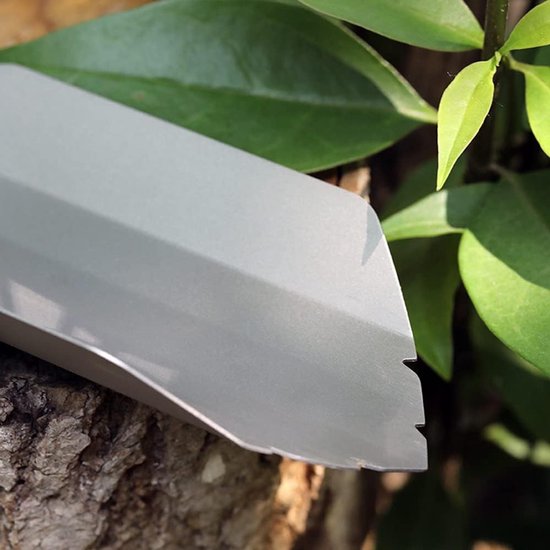 Lichtgewicht Titanium Camping Schep van 20,5 cm voor Tuinieren, Kamperen en Hiking, Ideaal voor Avonturen en Strandactiviteiten — afbeelding 3