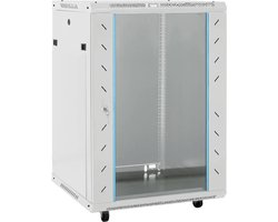 vidaXL – Netwerkkast – 15U – 19″ – IP20 – 60x45x86 – cm – grijs