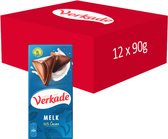 Verkade Chocoladereep Melkchocolade - 12 x 90 gram