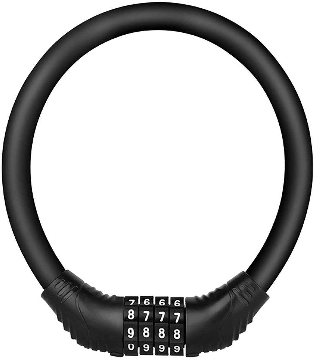 Dailygoody - Fietsslot - Combinatieslot - Mini Portable - Zwart - Anti-roest - Geschikt voor Fiets en Motor