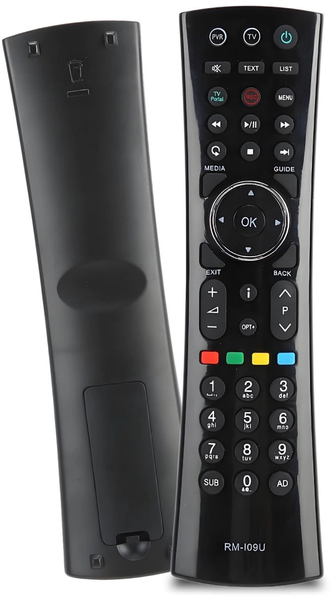 Afstandsbediening - Universele Controller - Televisie Bediening - 46 Toetsen Functies - 10 Meter Bereik - Zwart
