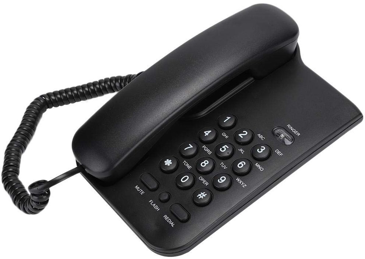 Allecto - Vaste telefoon - Draadloze telefoon - Lange levensduur - Zwart - Geschikt voor thuiskantoor - Ideaal voor hotelgebruik