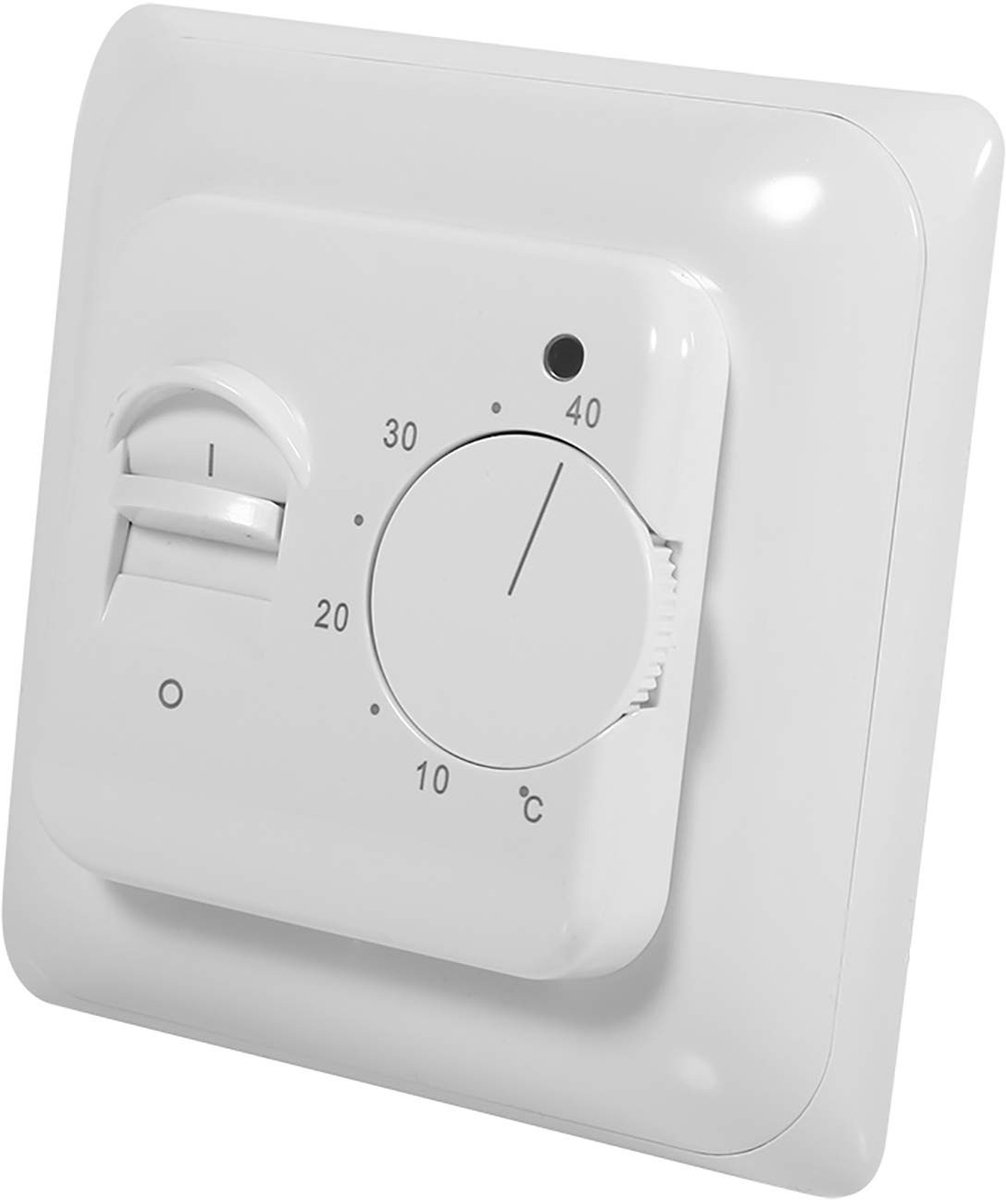 Dailygoody - Handmatige Verwarming Thermostaat - Mechanische Temperatuur Controller - Wit - Voor Thuis Kamer - Verwarming Schakelaar - Geschikt voor V