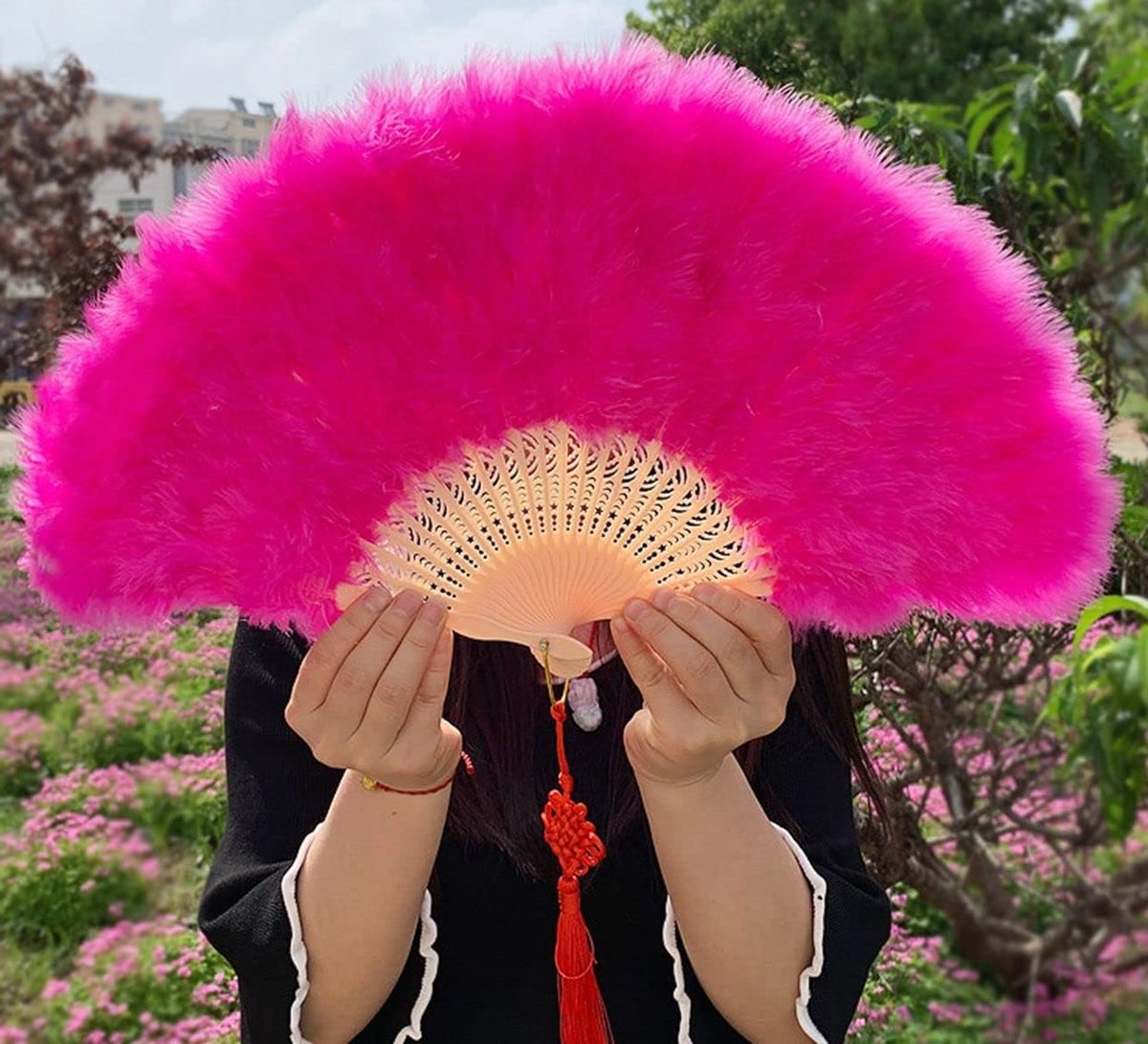 Vouwbare Handventilator van Kant voor Bruiloften, Zomerfeesten en Carnaval - Elegante Accessoire voor Geschenken en Kostuums