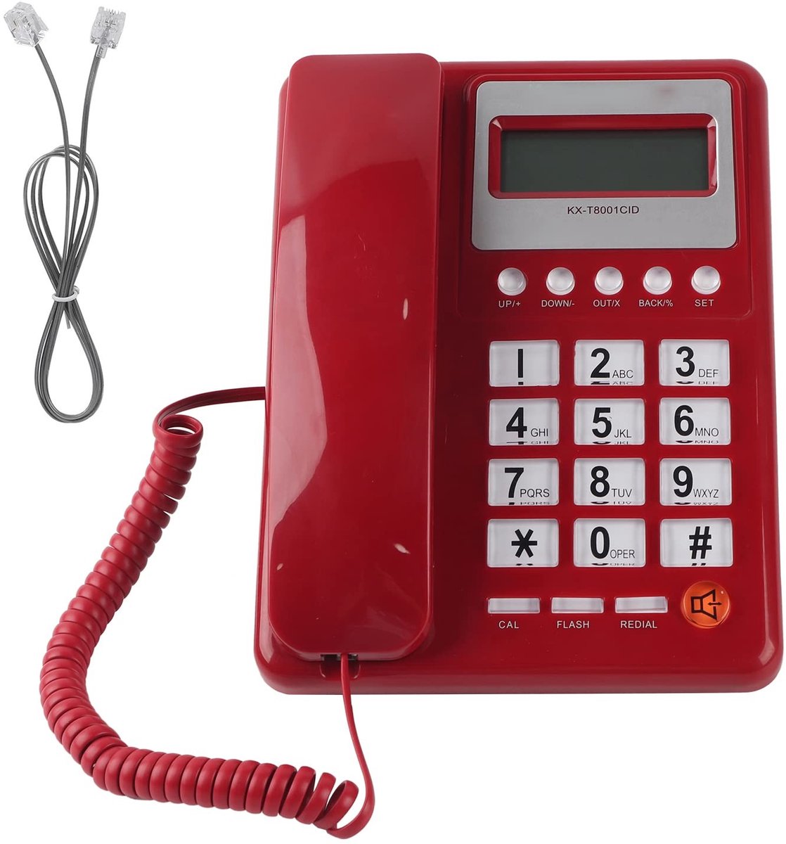 Dailygoody - Vaste telefoon - Snoer telefoon - Grote toetsen - Desktop formaat - Nummerweergave - Geschikt voor thuiskantoor en hotel