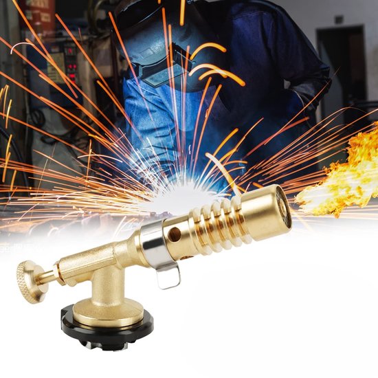 ONF3 - Professionele Blowtorch - Keukenbrander - Ideaal voor Camping - Goud - Vlammenwerper - Voor Koken en Grillen - Compact en Handzaam van Onf3 — afbeelding 4