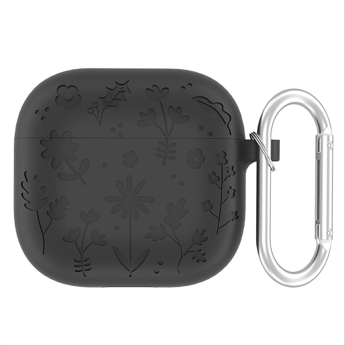 Dailygoody - Hoes - AirPods 4 2024 - Schattige cartoon-design - Donkergrijs - Siliconen TPU - Perfect cadeau voor jongens en meisjes - Geschikt voor a...