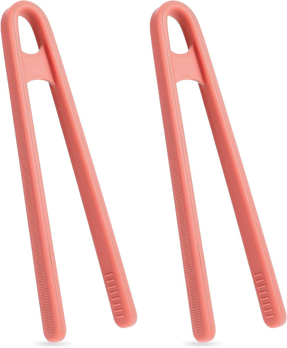 Set van 2 Silicone Keukentangen 14cm - Hittebestendige, Flexibele en Duurzame Keukentools