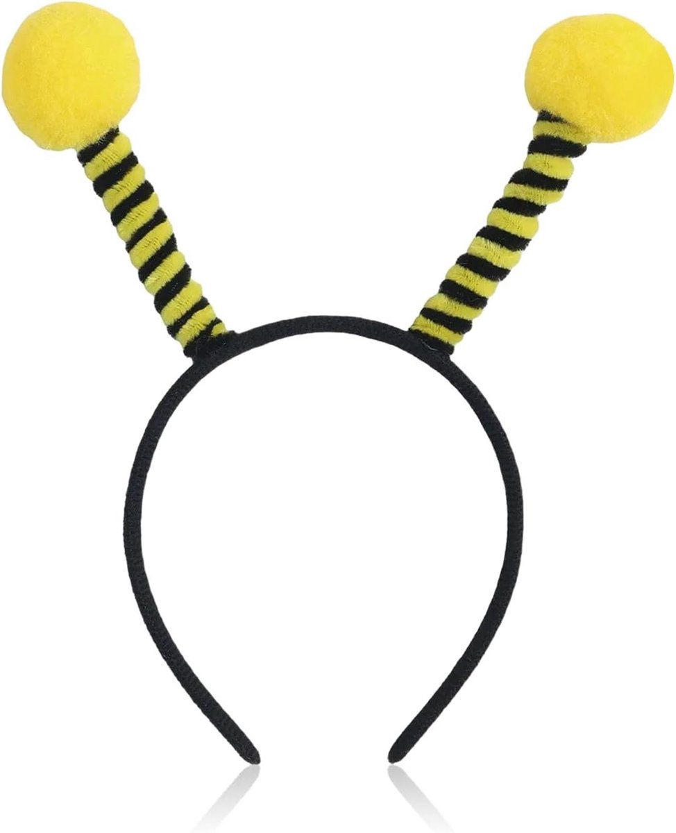 Bijen haarband voor volwassenen en kinderen, bijen kostuum accessoires voor carnaval, bumblebee headdress, feestelijke haarbanden, bijen thema, kostuum benodigdheden
