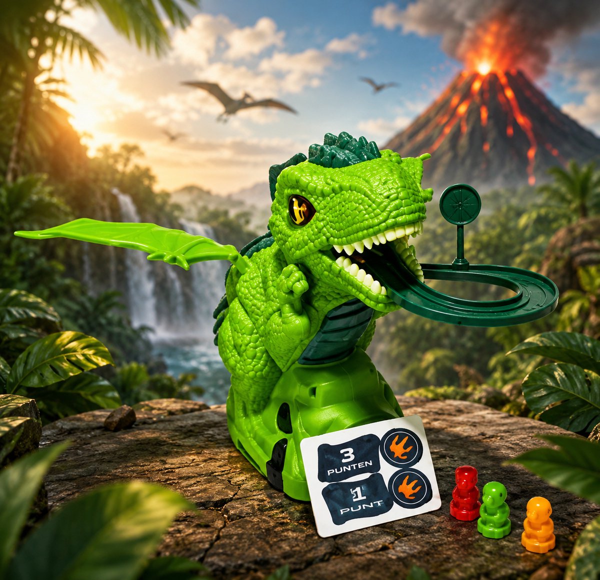 speelgoed dinosaurus race baan speelgoed glijbaan speelset met muziek race baan