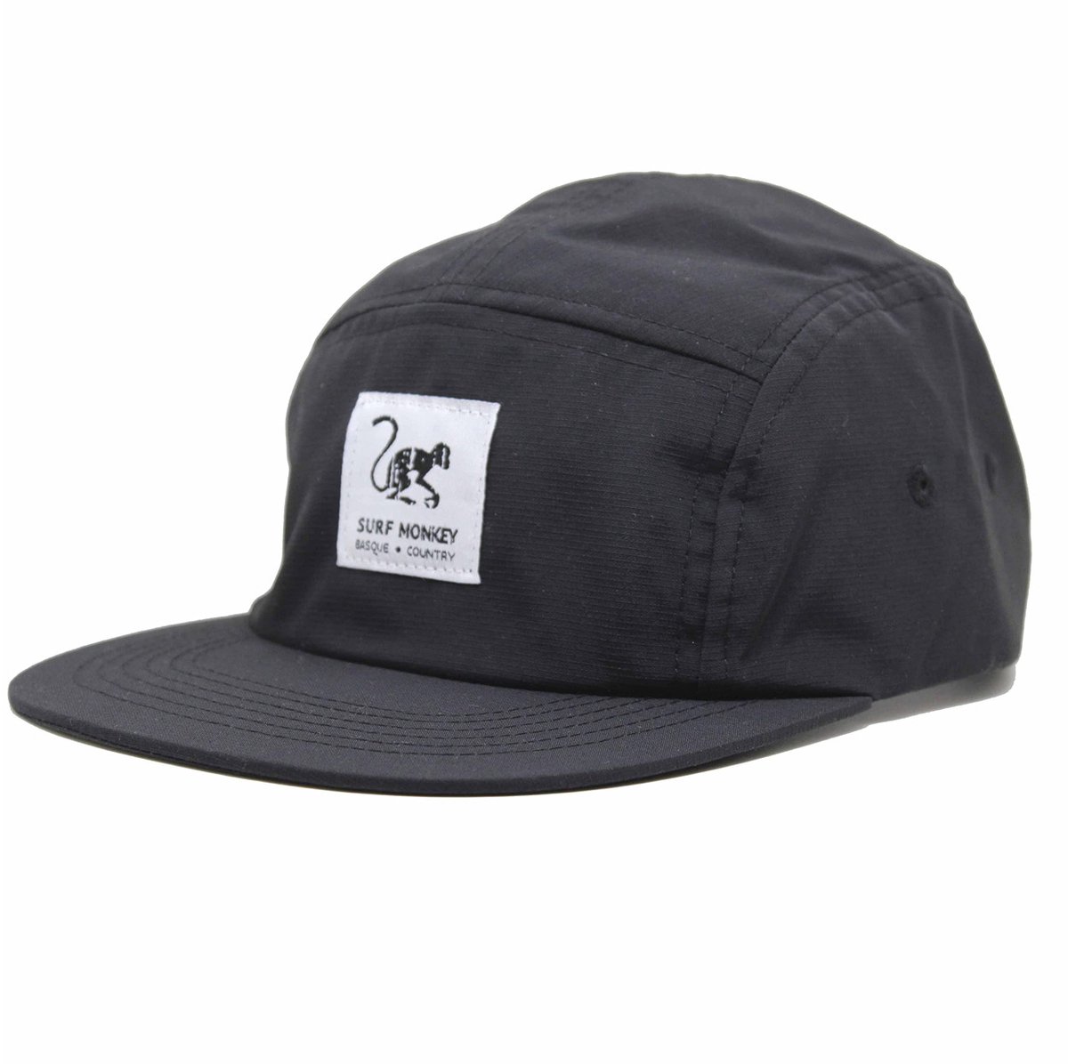 5-panel strapback pet - Waterbestendig / Volwassenen / One size (Zwart)