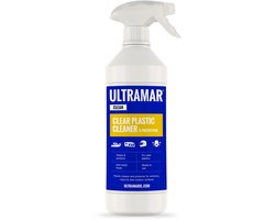 Ultramar - Clear Plastic Cleaner & Protector 500 ml - Reiniger Plexiglas, Voorruit, Vizier, Helm - Waterafstotende Spray - Anti Statische Spray - Waterdicht - Waterproof