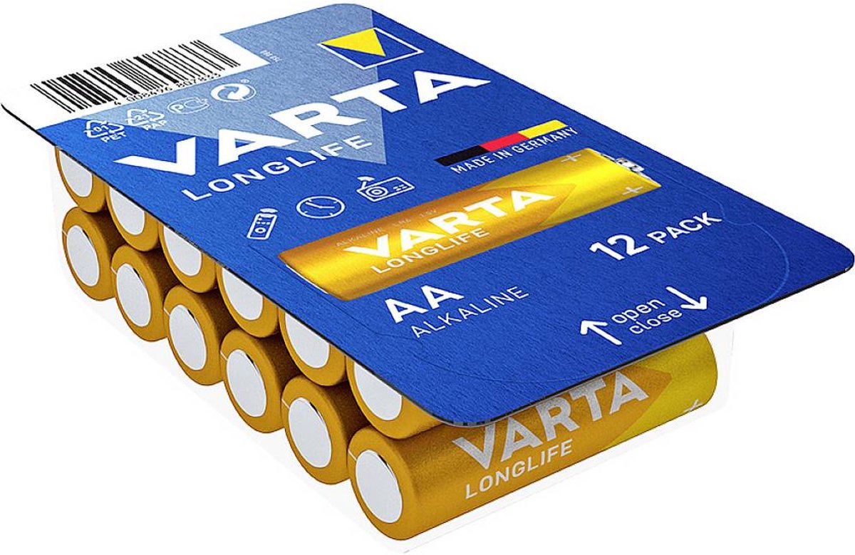 Varta AA Longlife Alkaline 12 pack