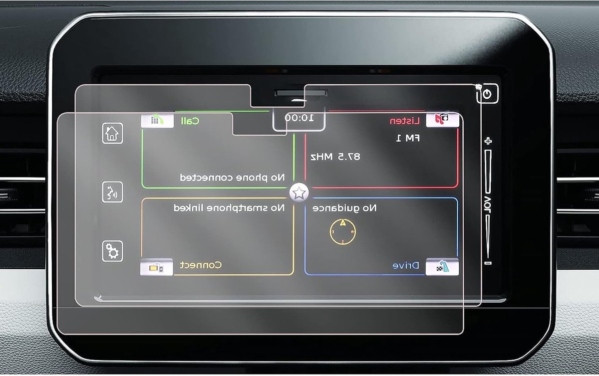 Navigatie Screen Protector voor Suzuki Ignis 2016-2022 - 4H Krasbestendig, Antivingerafdruk, 7 Inch GPS Beschermfolie (2 stuks)
