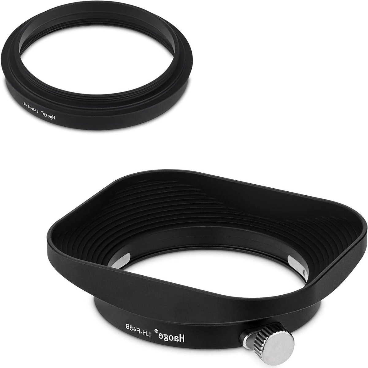 Vierkante metalen lenskap voor Leica D-Lux 8 - 43mm schroef-in lenskap bescherming en accessoires