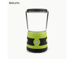 Solvix Noodlamp Campinglamp – Draagbare Kampeerlamp voor Noodpakket – 1500 Lumen LED Batterijlamp met 4 Lichtstanden voor Camping en Stroomuitval