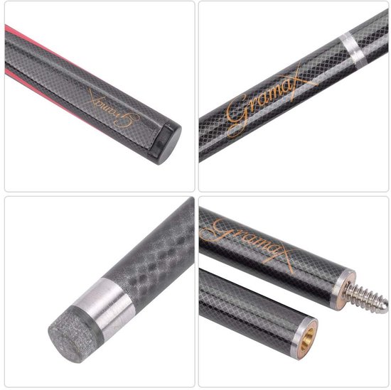 Dailygoody - Carbon Fiber Pool Cue Stick - Professionele Biljartkeu - Lage Deflectie Technologie - Lichtgewicht - Snooker Rod Accessoire - Geschikt vo — afbeelding 3