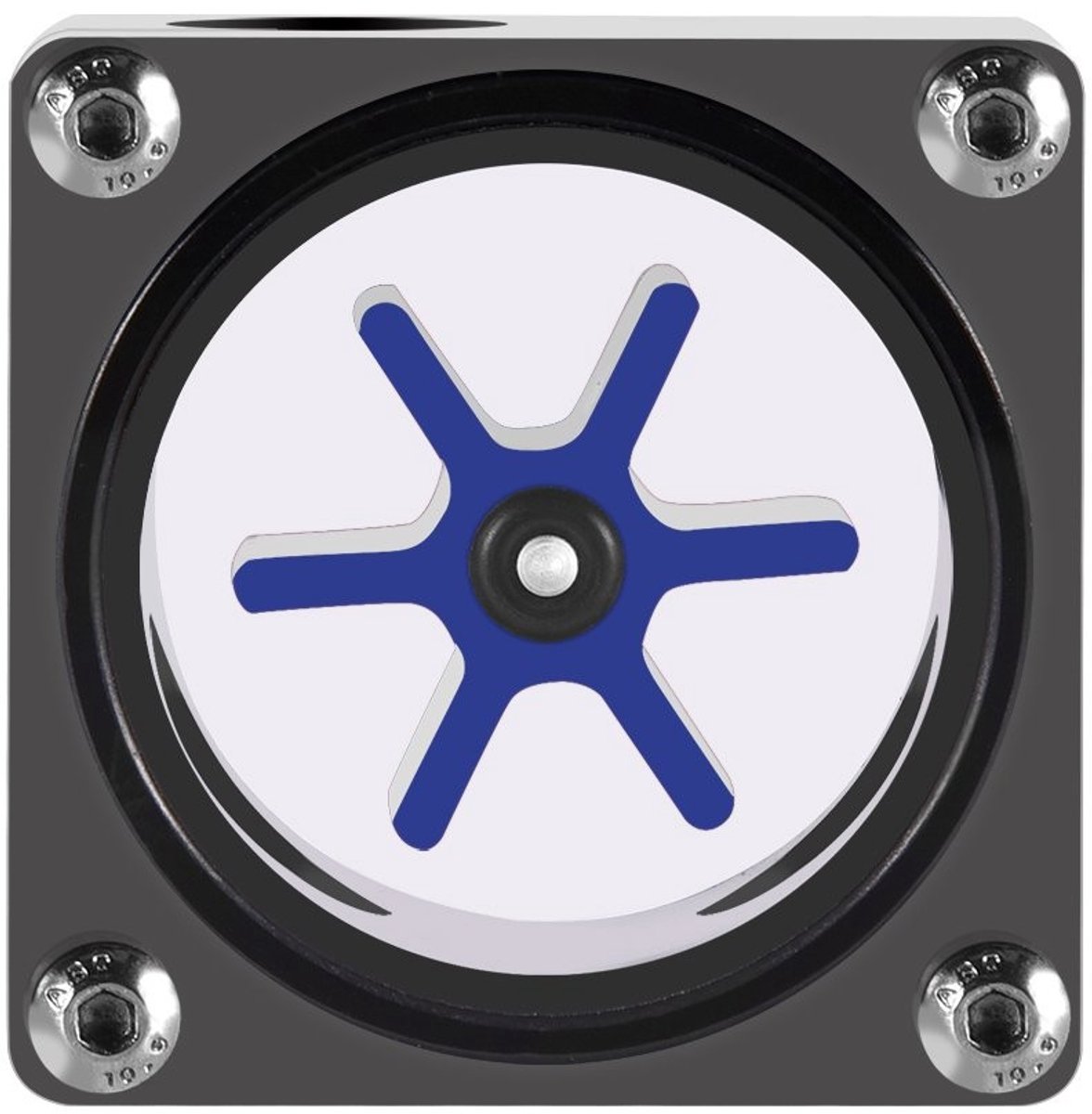 Dailygoody - Flow indicator - PC waterkoeling - 6-vleugelig wiel - 3-weg flowmeter - Duurzaam materiaal - Controleer waterstroom - Geschikt voor PC-wa
