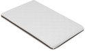 Witte matras met rits en ruitpatroon. 4 cm dik T25 schuim.