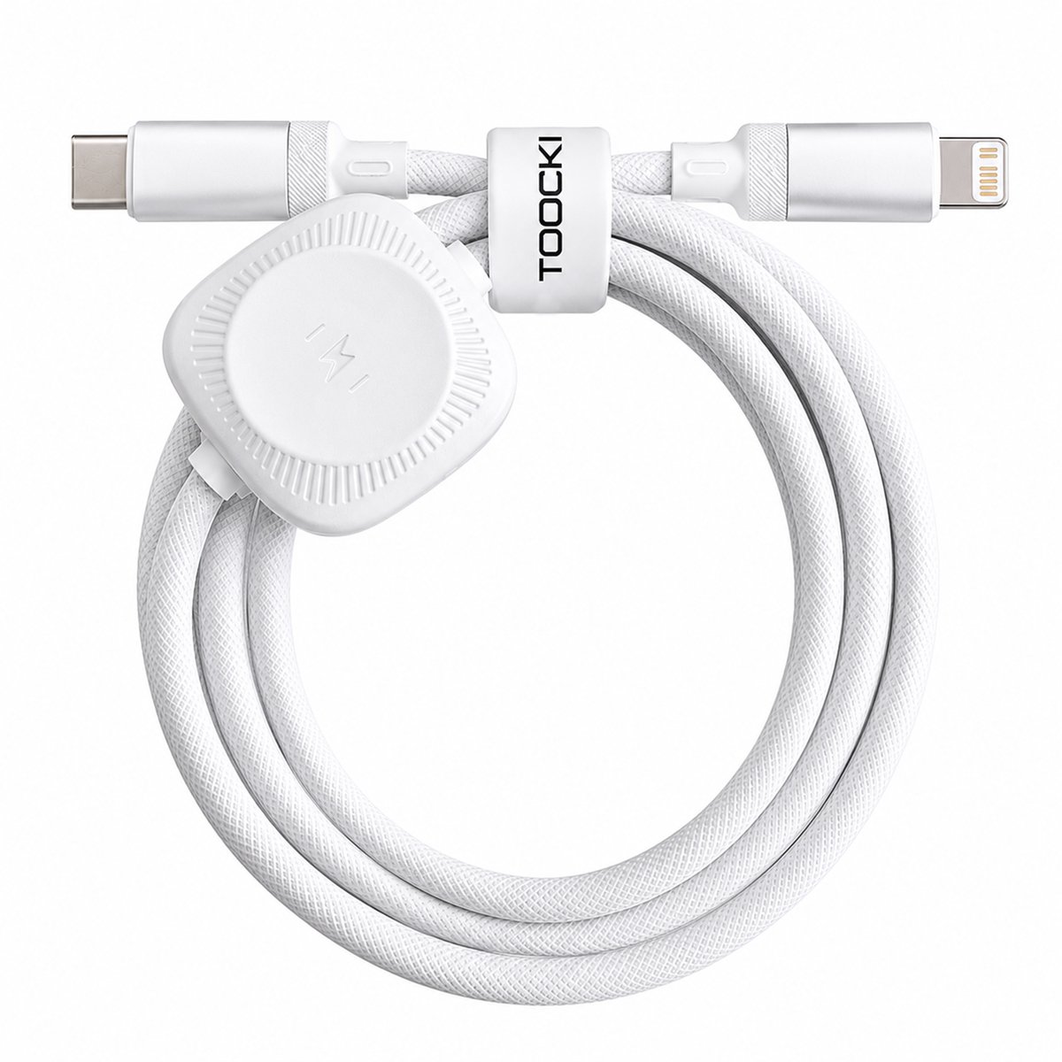 2 in 1 Apple Watch oplader USB-C voor iPhone met Lightning-connector