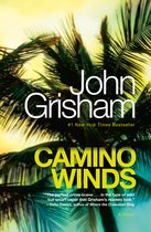 Boek "Camino Winds" van John Grisham, #1 New York Times bestseller, met palmbomen op de voorgrond.