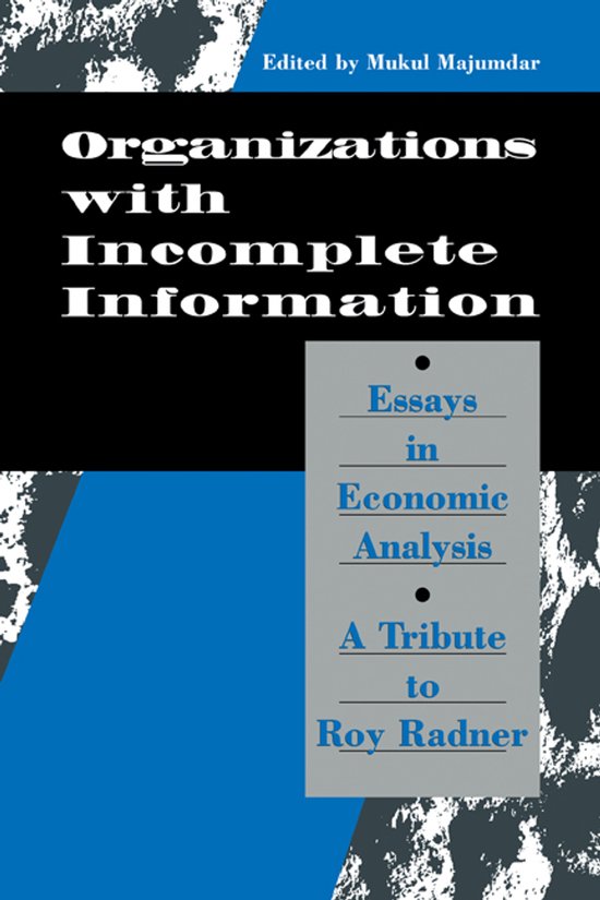 Organization with Incomplete Information - cover