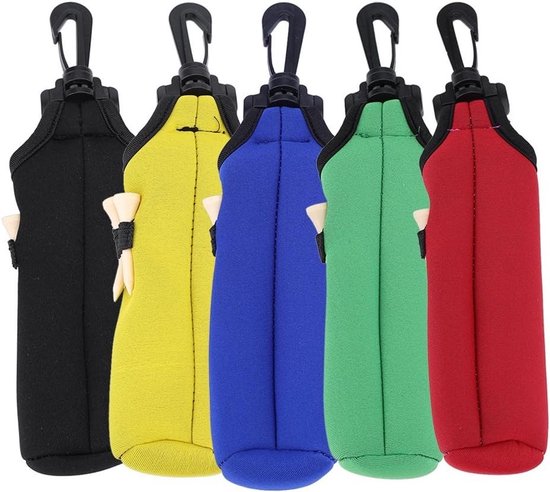 Neopreen Golfbal Tas met 3 Tees - Handige Utility Pouch voor Golfaccessoires en Sportuitrusting in Blauw van Merkloos — afbeelding 3