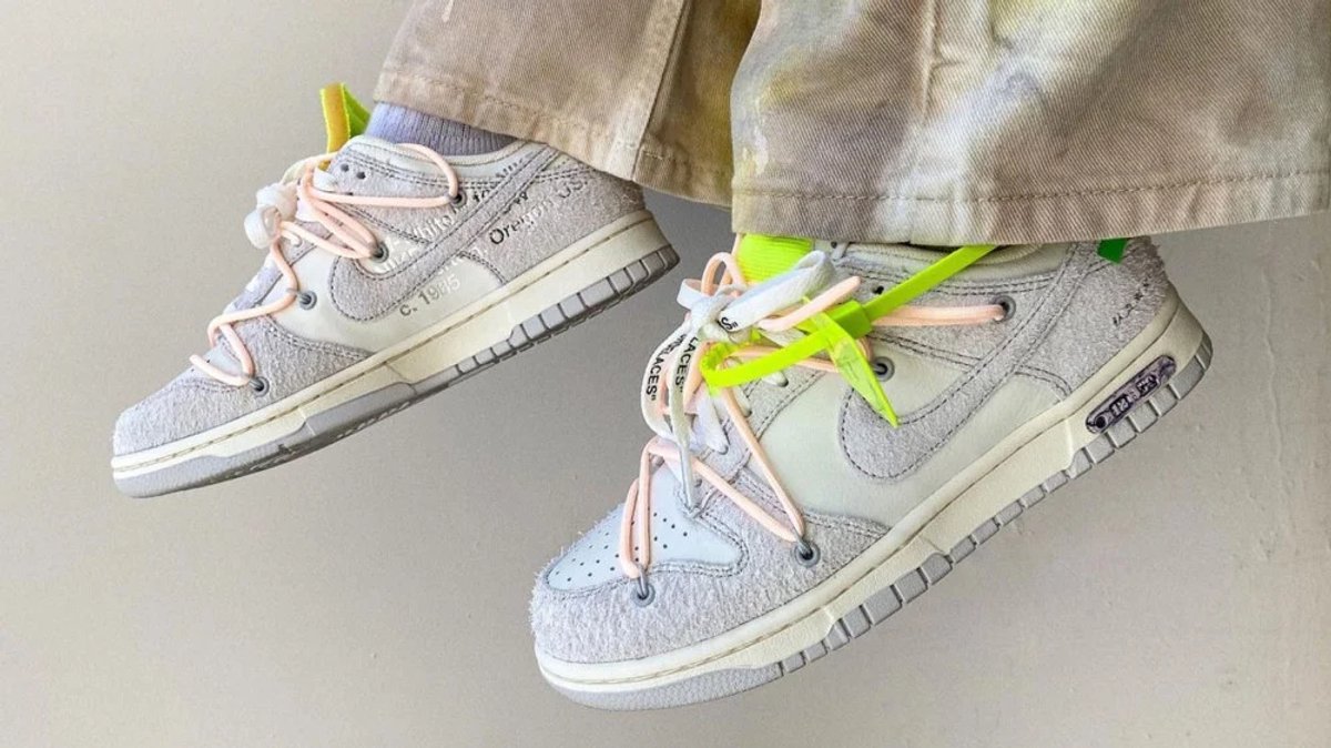 Nike Dunk Low Off Lot 12 Wit