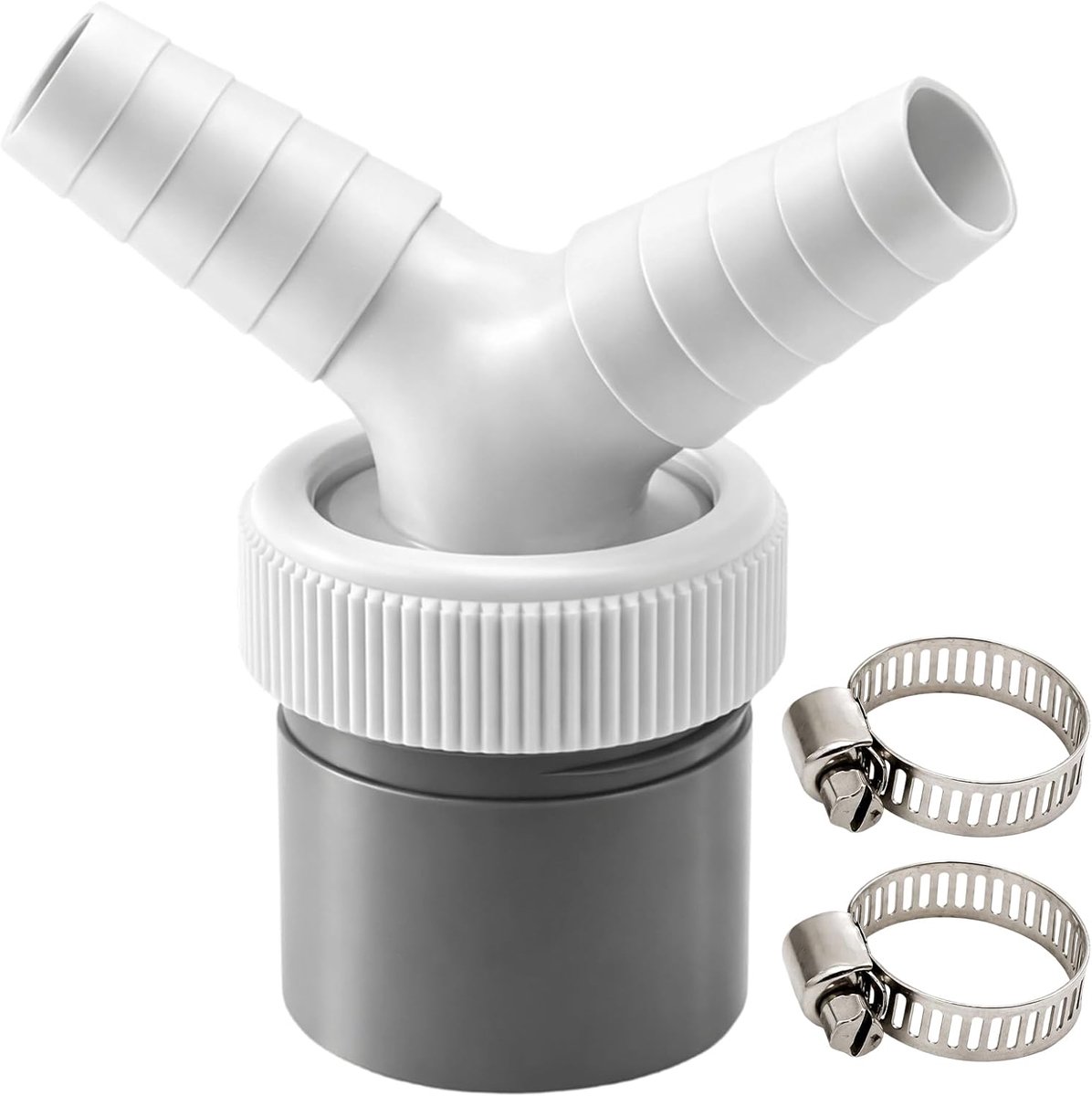 Stuk afvoer - stuk afvoer w - afvoerzeef - afvoerslang airco - afvoeradapter - wasmachine dubbele kop - wasmachine kraan - inlaat 18-24 mm, afvoer DN40 Ø 40 mm