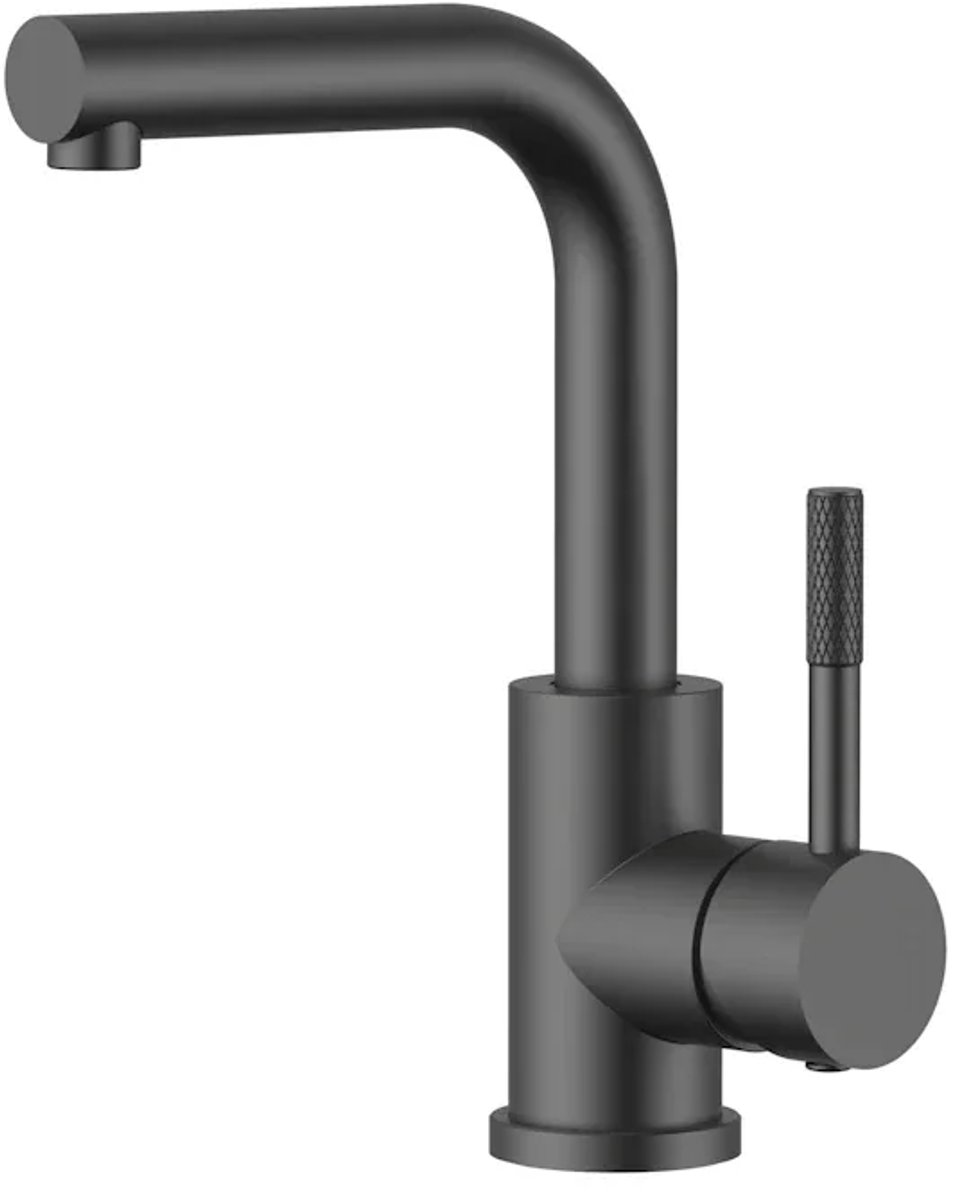 DutchLine - Square S-Grip Wastafelkraan – Gunmetal