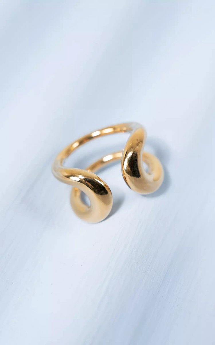 Verstelbare Dames Ring - Goudkleurig - Minimalistisch Design