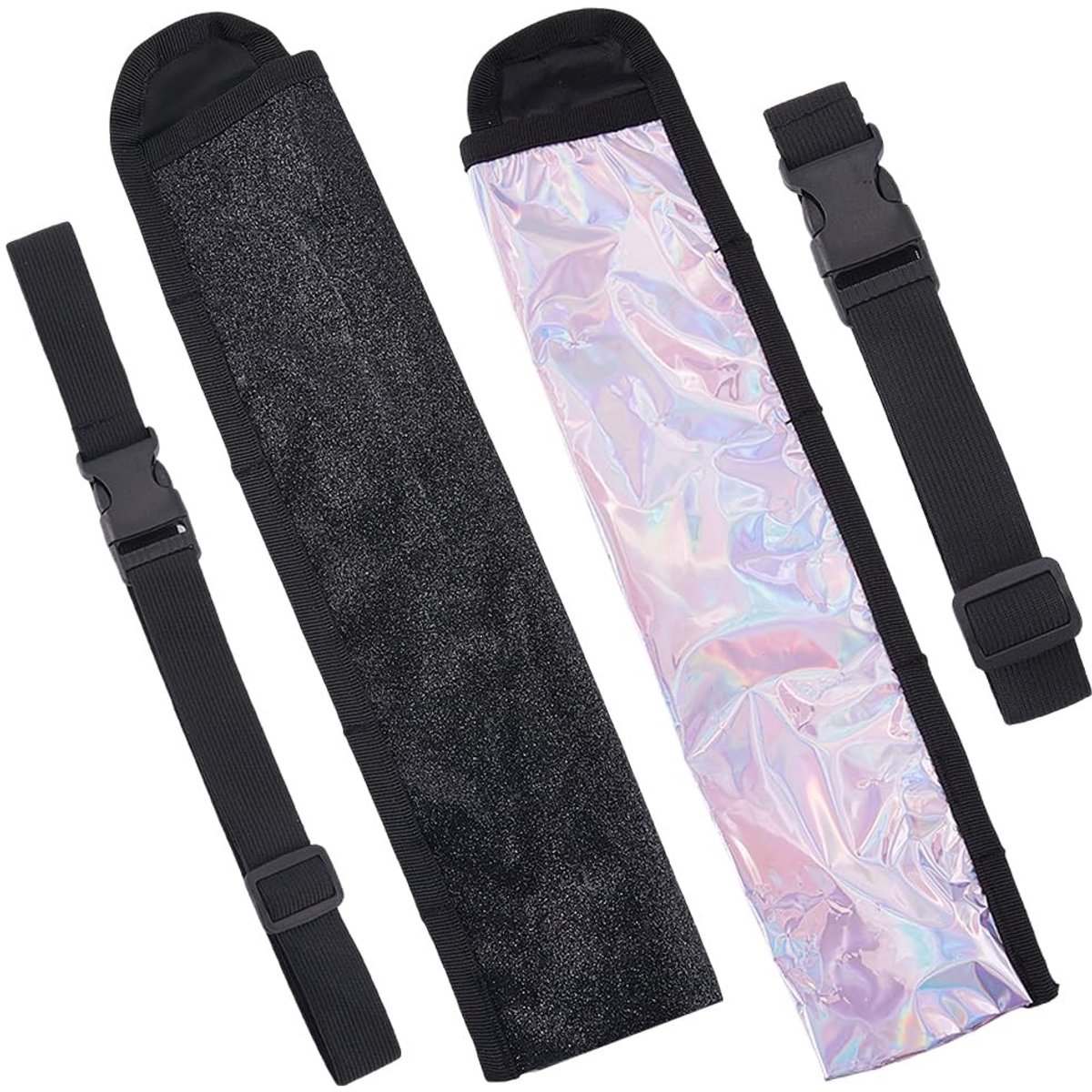 OmGoods - Dailygoody - Laser Rave Fan - Vouwbare Hand Fan - Voor Festivals - Inclusief Holster met Tailleband - Draagbaar en Lichtgewicht - Geschikt voor E