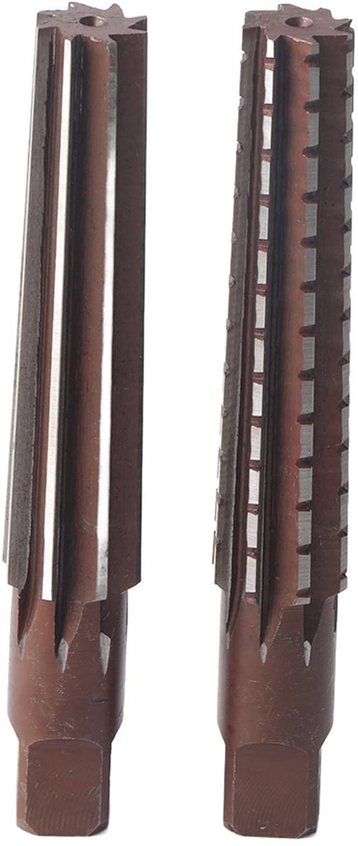 Dailygoody - Conus ruimer - 2 stuks - Grof en fijn - Handruimer - Koolstofstaal - Geschikt voor boorsnijder - Model MT3#