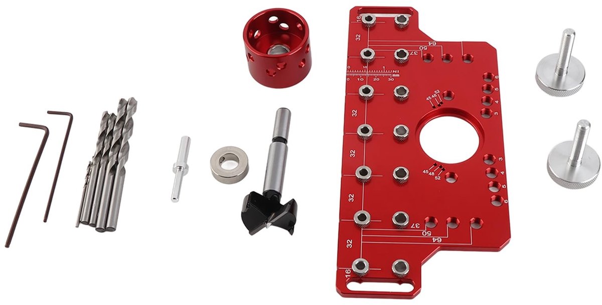 OmGoods - Dailygoody - Shelf Pin Jig & Hinge Jig - Multifunctionele Boorhulp voor Kasten