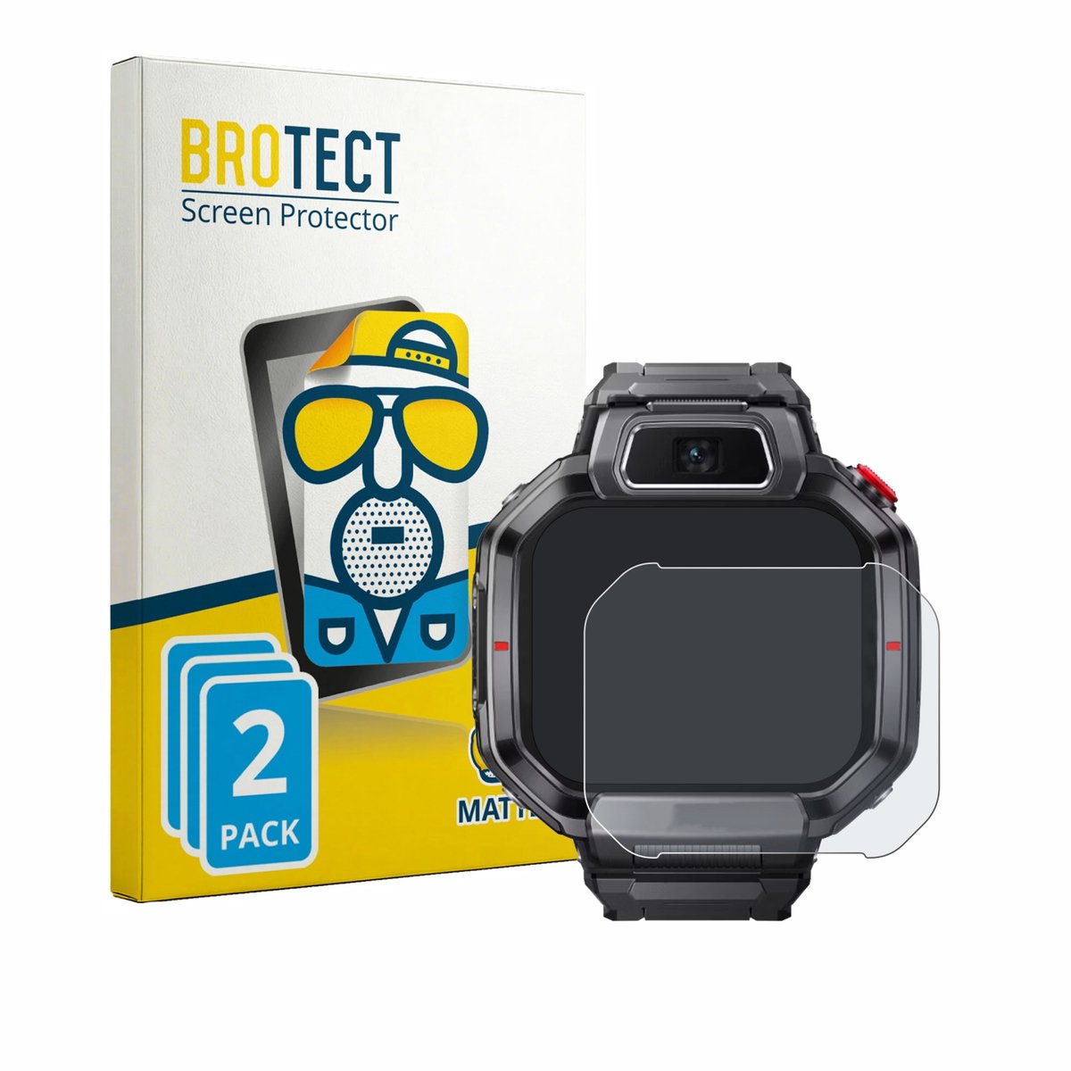 BROTECT - Screenprotector voor Huawei Watch Kids X1 - Folie Beschermfolie matte 2 Stuks