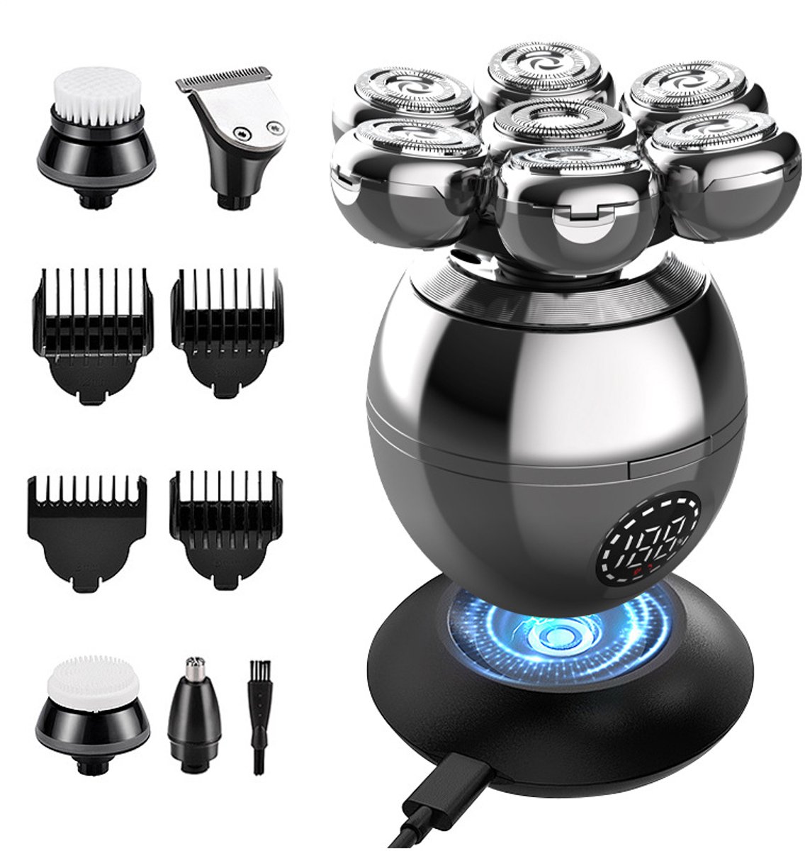 10-in-1 Scheerapparaat Mannen - Headshavers mannen - Elektrische Shaver - Wet&Dry - Hoofd Scheerapparaten