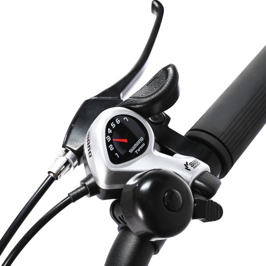 ORYXEARTH Elektrische Fiets - 36V 10Ah Batterij - 250W Motor - Mat Zwart –27,5" Wielen - LCD Display - Mechanische Schijfremmen - Shimano 7 Versnellingen - Aluminium Frame - E-Bike voor Werk, School, Parkritten en Vrije Tijd — afbeelding 2