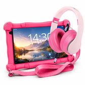Pack Slim pour enfants AngelTech rose - Tablette Slim pour enfants AngelTech + Casque pour enfants AngelTech